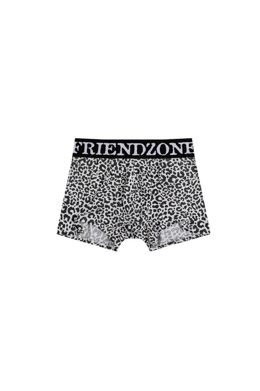 【THOUGHT WE FRIENDS】"Zane" Boxer Briefs in Black & White Leopard