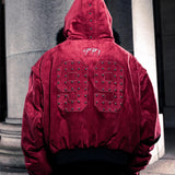 SSN V.05 BRITISH FLAG DESIGN LEATHER JACKET NO. 99 - DOUBLE-SIDED BLACK & DARK RED