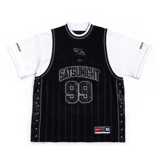 【SATSUN NIGHT】KURO DOUBLE-LAYER BASKETBALL JERSEY - WHITE