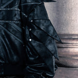 SSN V.05 BRITISH FLAG DESIGN LEATHER JACKET NO. 99 - DOUBLE-SIDED BLACK & DARK RED
