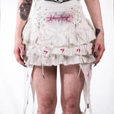【SATSUN NIGHT】<DEVIL^ANGEL FRIENDSHIP> SKIRT TRANS BAG - POLLUTION WHITE