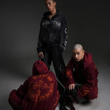 【SKINHEAD】NIGHT FLAME ZIP-UP HOODIE
