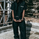"Gideon" Double-layered Workpants in Black