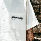 "Cassian" Embroidered Work Shirt in White