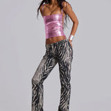 Leona Bootcut Cooper Jeans in Zebra