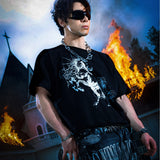 SSN V.06 <LOST HORSE> BOTH SIDES T-SHIRT - BLACK