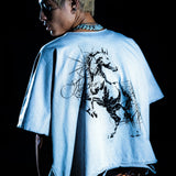SSN V.06 <LOST HORSE> BOTH SIDES T-SHIRT - WHITE