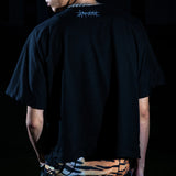 SSN V.06 <LOST PEACE CROSS> BOTH SIDES T-SHIRT - BLACK