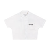 "Cassian" Embroidered Work Shirt in White