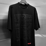 Oversize T-shirt with Scripture logo printed
