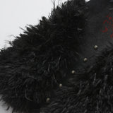 <NIGHT ROSE> LEG WARMERS - WASHED BLACK