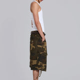 Cadet Style Camo Loose Shorts