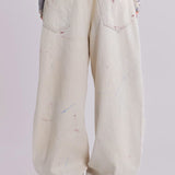 Ecru Paint Colossus Jeans