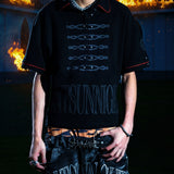 <LOST IN CASTLE> NAPOLEONIC POLO - BLACK