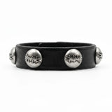 LOGO METAL LEATHER STRAP