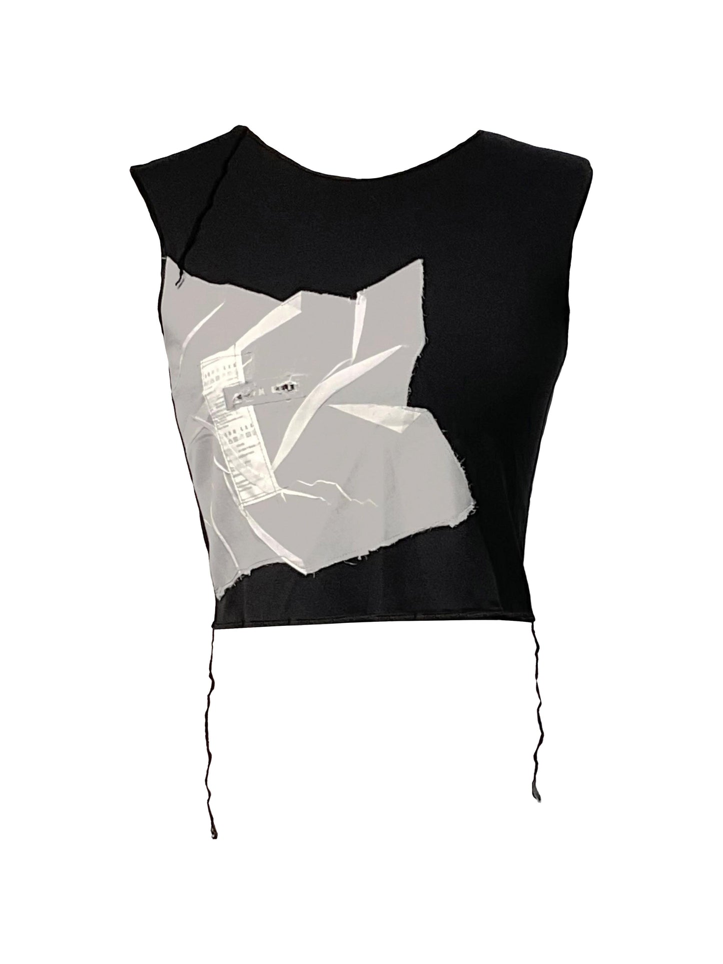 【JENN LEE】 Creased Tag Vest