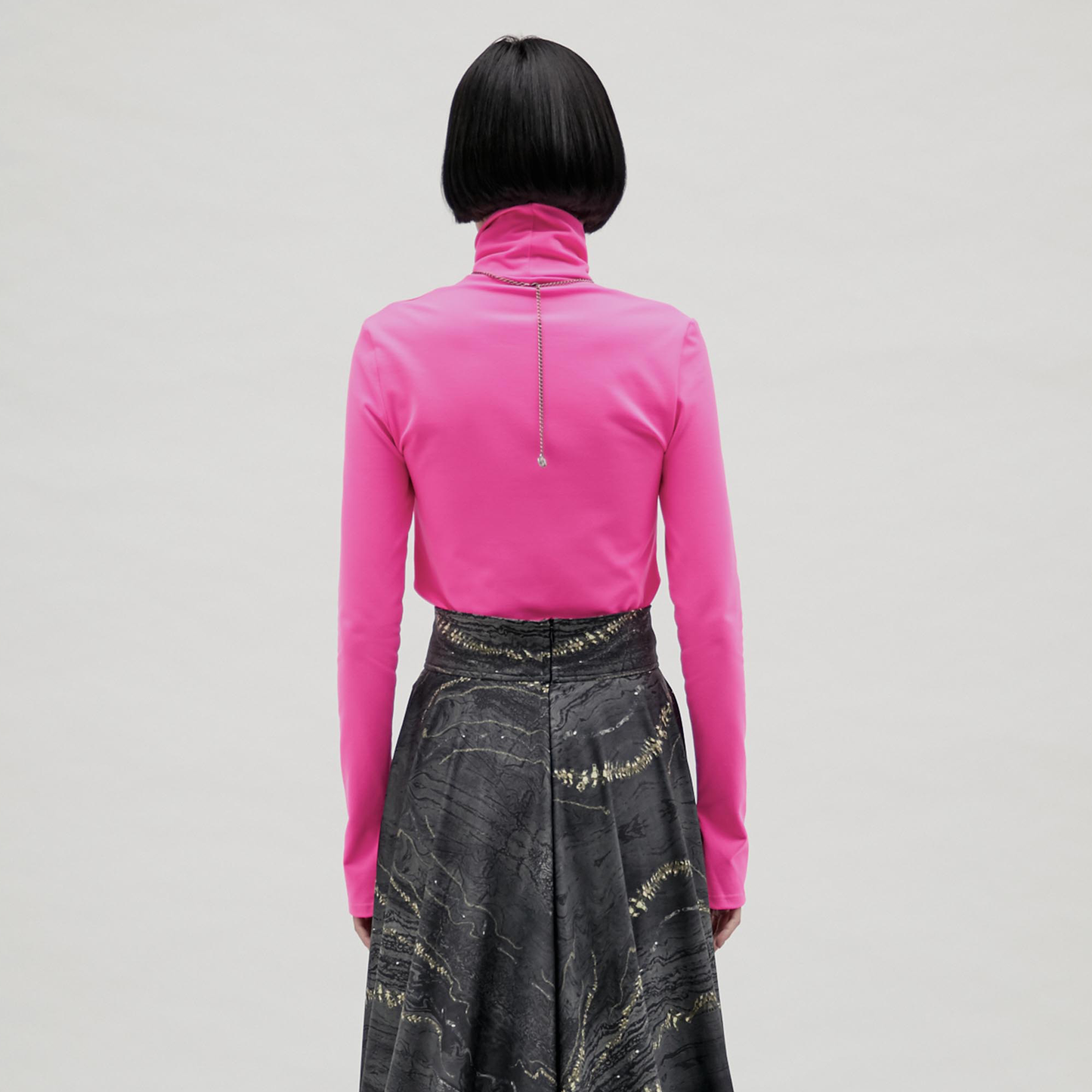 【JENN LEE】Barbie Pink Turtleneck Top