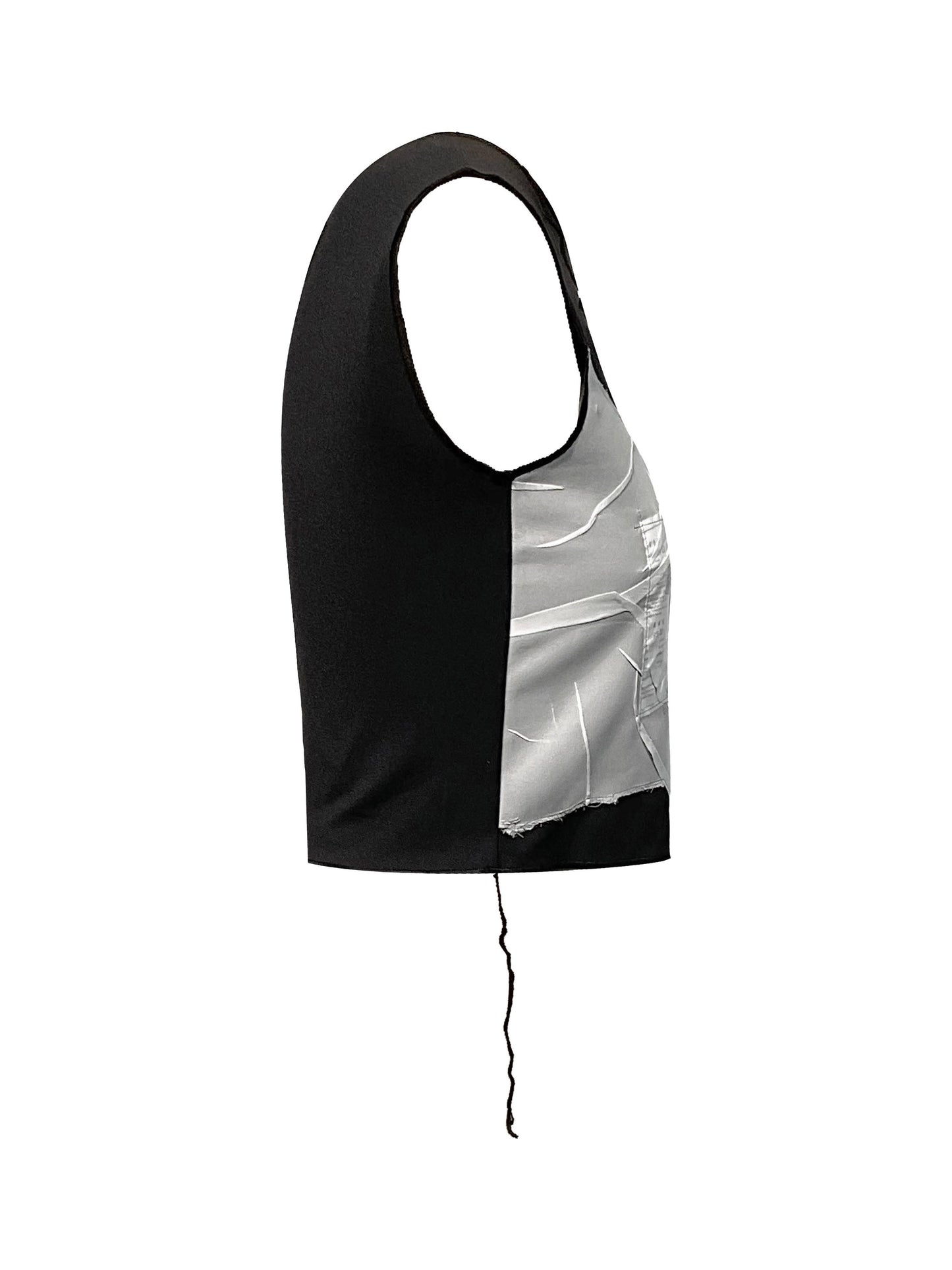 【JENN LEE】 Creased Tag Vest