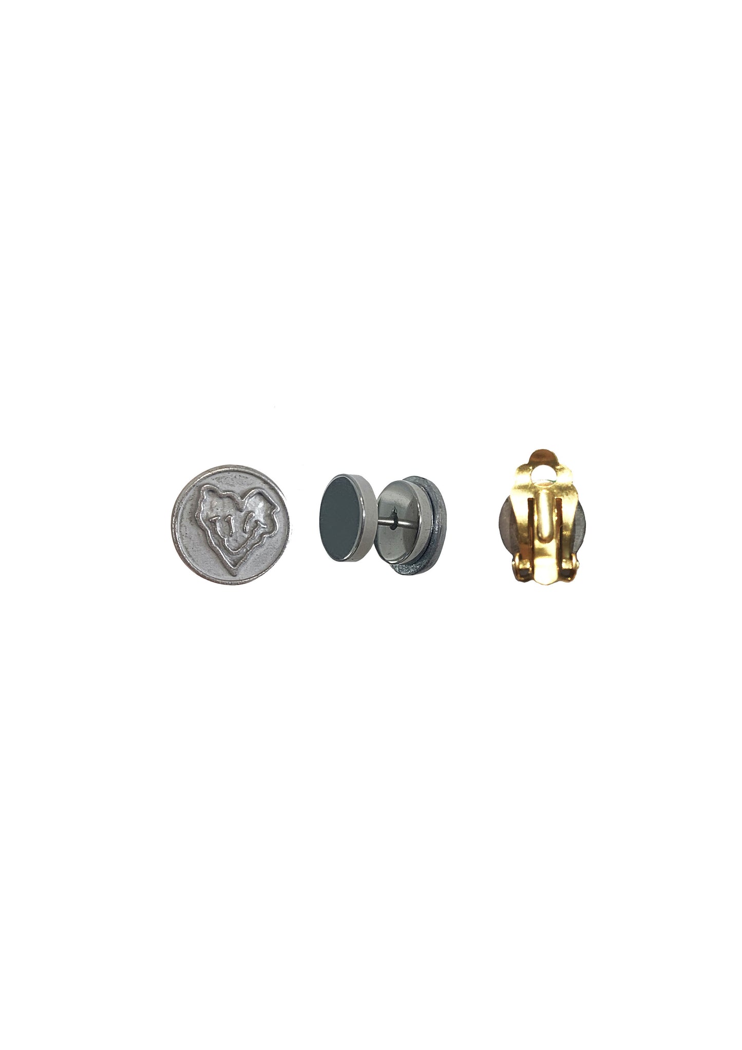 【JENN LEE】Flowing Heart Penny Earrings (Clip-On)