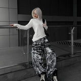 Smoke Waxed S-Wide Pants
