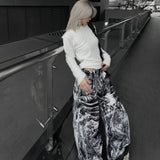 Smoke Waxed S-Wide Pants