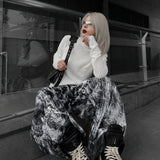 Smoke Waxed S-Wide Pants