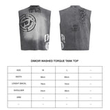【DIMOIR】Washed TORQUE Tank Top